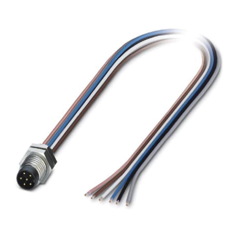 1 pcs - Phoenix Contact Male 6 way M8 to Sensor Actuator Cable, 500mm