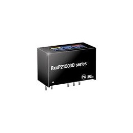 1 pcs : R12P21503D - Isolated DC/DC Converters - Through Hole 2W 12Vin 15/-3Vout 93/-185mA