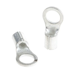 100 pcs - TE Connectivity, SOLISTRAND Uninsulated Crimp Ring Terminal, M3.5 Stud Size, 0.26mm² to 1.65mm² Wire Size