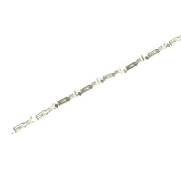 100 pcs - TE Connectivity FASTIN-FASTON .110 Uninsulated Female Spade Connector, Receptacle, 2.79 x 0.79mm Tab Size, 0.5mm² to