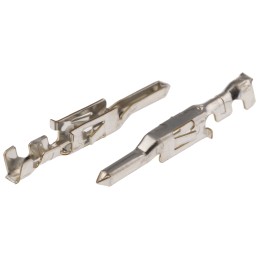 100 pcs - Molex Mini-Fit Series Male Crimp Terminal, 28AWG Min, 22AWG Max