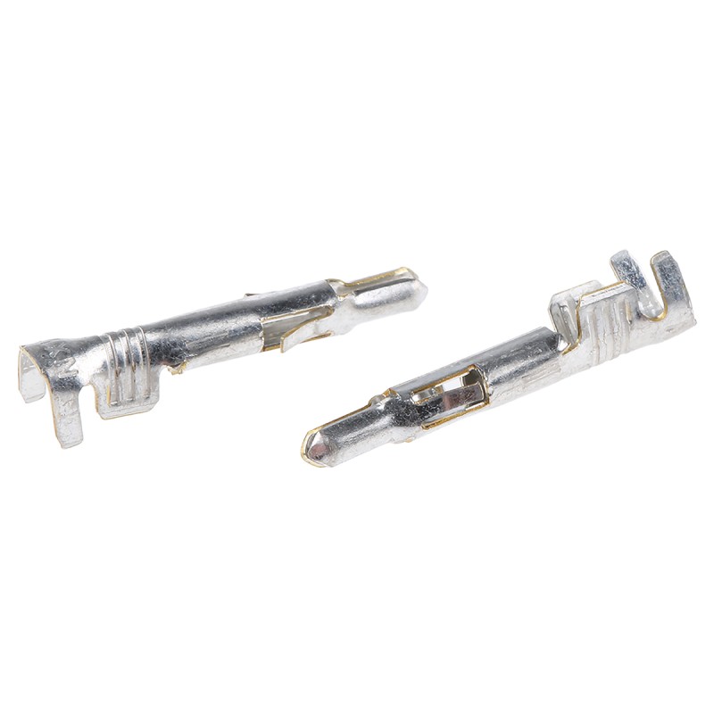 100 pcs - Molex MLX Series Male Crimp Terminal, 20AWG Min, 14AWG Max