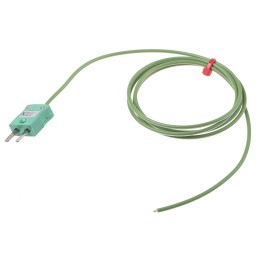 1 pcs - RS PRO Type K Thermocouple 1m Length, 1/0.376mm Diameter - +250°C