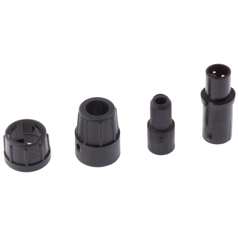 1 pcs - Switchcraft Circular Connector, 2 Contacts, Cable Mount, Subminiature Connector, Plug, Male, IP67, MICRO-CON-X Series