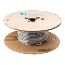 1 Reel of 30 M - Alpha Wire Alpha Essentials Control Cable, 15 Cores, 0.23 mm², Screened, 30m, Grey PVC Sheath, 24 AWG