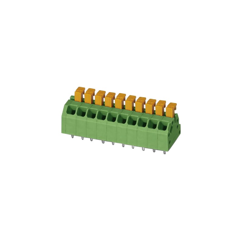 1 pcs - Phoenix Contact SPTAF 1/ 8-3.5-LL Series PCB Terminal Block, 8-Contact, 3.5mm Pitch, Through Hole Mount, 2-Row