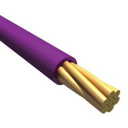 1 Reel of 30 M - Alpha Wire EcoWire Series Purple 0.08 mm² Hook Up Wire, 28 AWG, 7/0.12 mm, 30m, MPPE Insulation