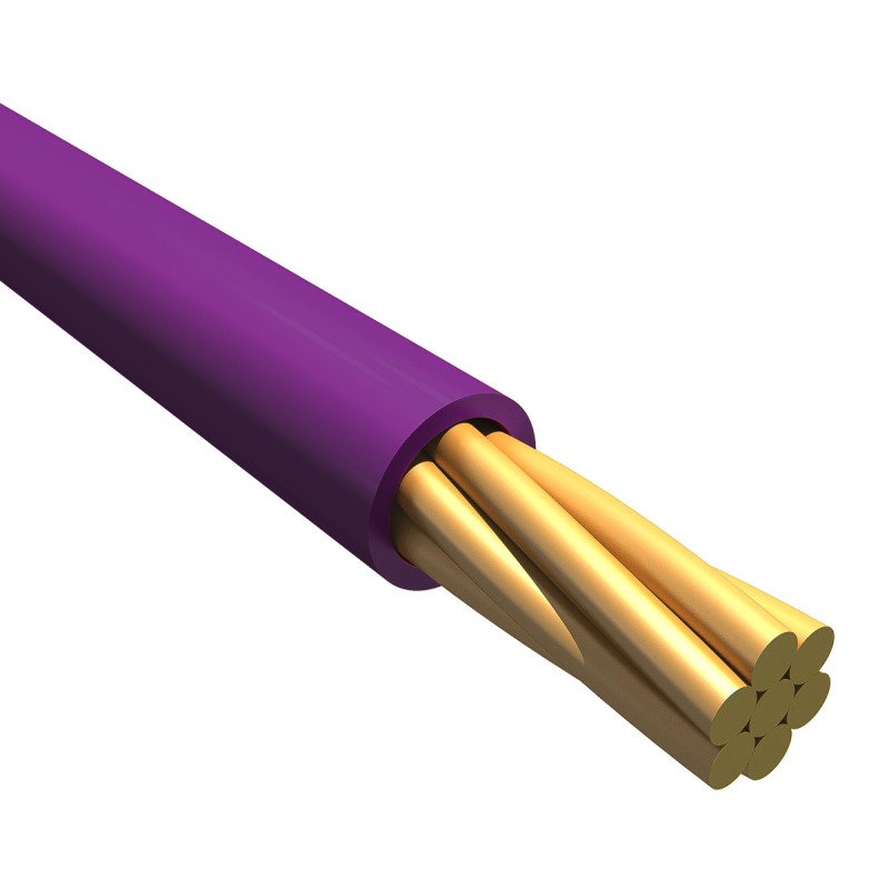 1 Reel of 30 M - Alpha Wire EcoWire Series Purple 0.08 mm² Hook Up Wire, 28 AWG, 7/0.12 mm, 30m, MPPE Insulation