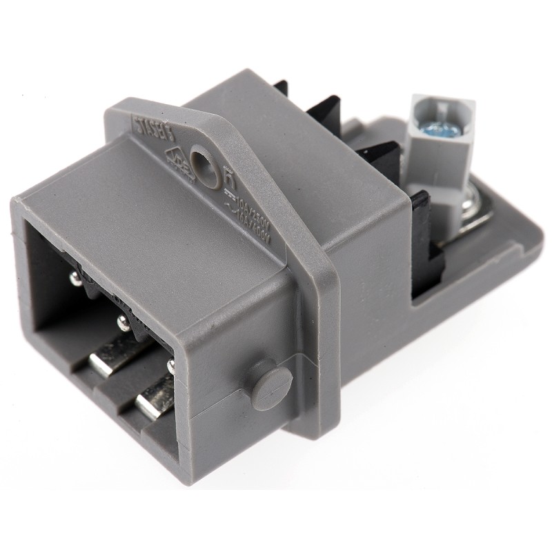 1 pcs - Hirschmann, ST IP54 Grey Panel Mount 3P Industrial Power Socket, Rated At 16A, 250 V, 400 V