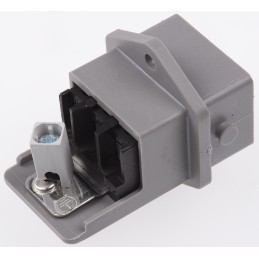 1 pcs - Hirschmann, ST IP54 Grey Panel Mount 3P Industrial Power Socket, Rated At 16A, 250 V, 400 V