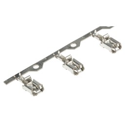 100 pcs - TE Connectivity Positive Lock .250 Mk I Uninsulated Female Spade Connector, Receptacle, 6.35 x 0.81mm Tab Size, 0.5m