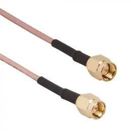 1 pcs - Amphenol RF Male SMA to Male SMA Coaxial Cable, RG316 Coaxial, Terminated