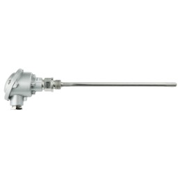 1 pcs - Reckmann PT100 RTD Sensor, 9mm Dia, 250mm Long, G1/2, +400°C Max