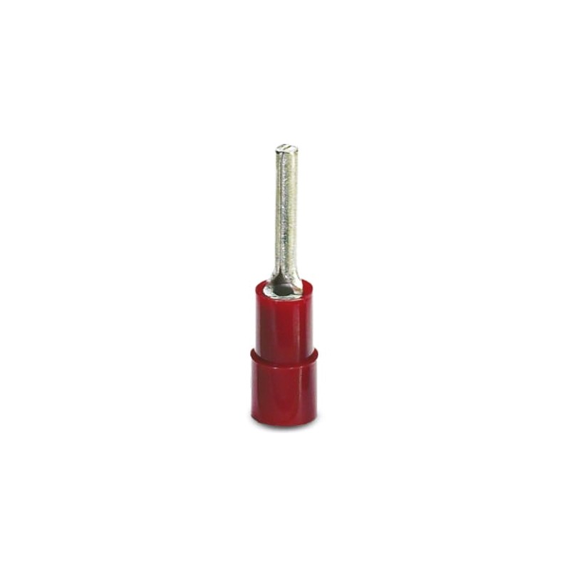 100 pcs - Phoenix Contact, C-PCI 1.5 Insulated, Tin Crimp Pin Connector, 0.5mm² to 1.5mm², 2mm Pin Diameter, 12mm Pin Length, R