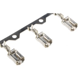 100 pcs - TE Connectivity Positive Lock .250 Mk I Series Female Crimp Terminal, 20AWG Min, 15AWG Max