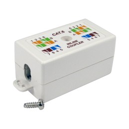 1 pcs - RS PRO Single-Port RJ45 Female Punch Down Coupler, Cat6, Unshielded