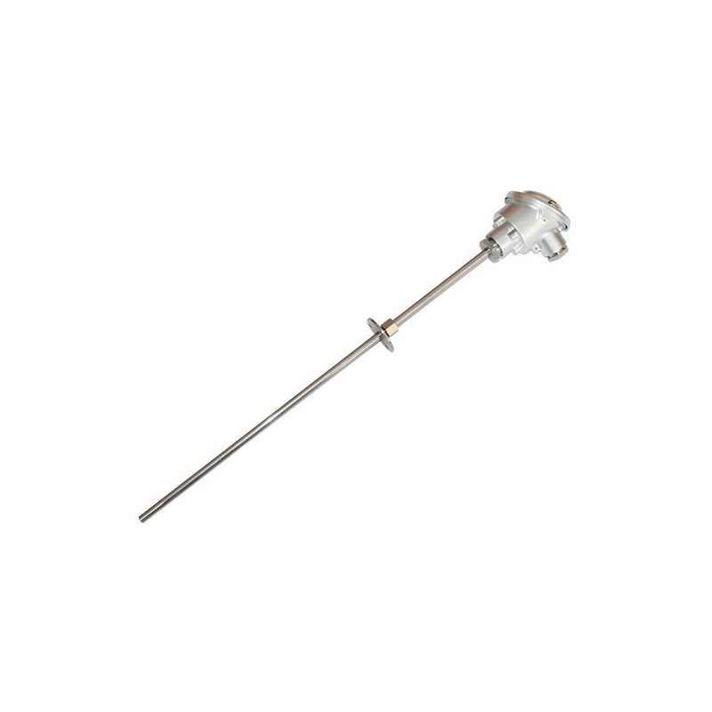 1 pcs - Electrotherm PT100 RTD Sensor, 6mm Dia, 400mm Long, 3 Wire, Probe, 3 DIN EN 60751 °C, F0 °C +50°C Max