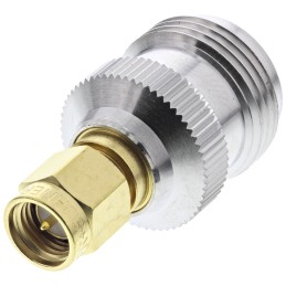 15 pcs - Huber+Suhner Straight 50Ω RF Adapter SMA Plug to N Socket 18GHz