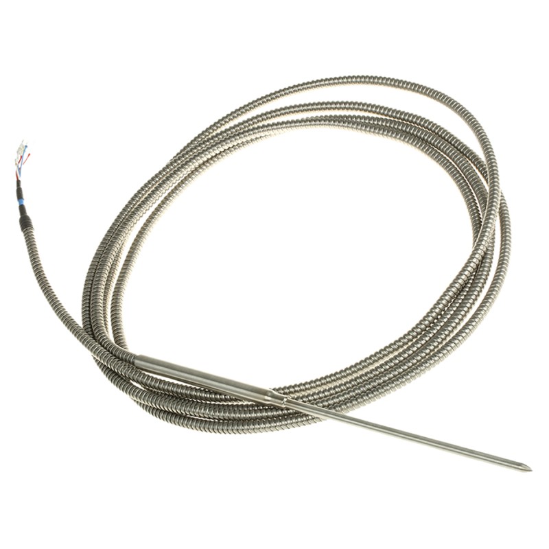1 pcs - Correge PT100 RTD Sensor, 5mm Dia, 150mm Long, 2 x 3 Wire, Probe, Class B +250°C Max