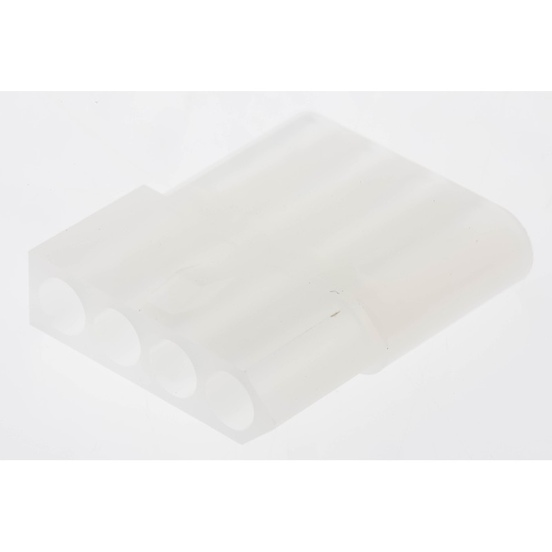10 pcs - Molex, STANDARD .093' Female Connector Housing, 5.03mm Pitch, 4 Way, 1 Row
