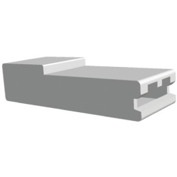 500 pcs - TE Connectivity, FASTON .250 Nylon 66 Crimp Terminal Housing, Natural