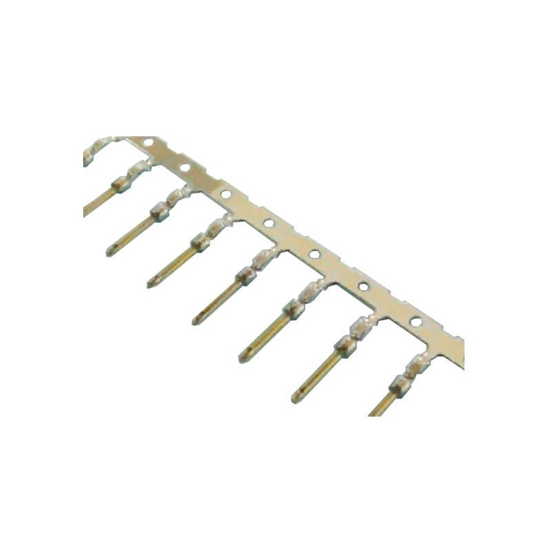 100 pcs - Amphenol, L17RR Series, Male Crimp D-sub Connector Contact, Gold over Nickel, 24 - 28 AWG