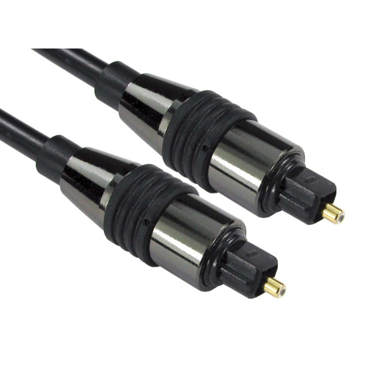 1 pcs - RS PRO Male TOSlink to Male TOSlink Optical Audio Cable, 2.5m