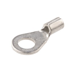 100 pcs - RS PRO Uninsulated Ring Terminal, M4 Stud Size, 0.5mm² to 1.5mm² Wire Size