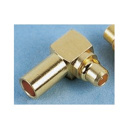 1 pcs - binder, Plug Cable Mount MMCX Connector, 50Ω, Crimp Termination, Straight Body