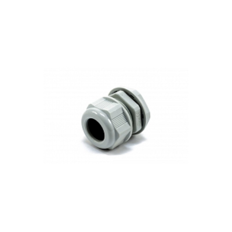 1 pcs - Hammond 1427NCG Series Grey Nylon Cable Gland, PG21 Thread, 13mm Min, 18mm Max, IP68
