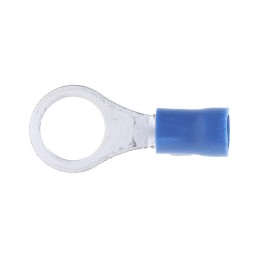 100 pcs - RS PRO Insulated Ring Terminal, M8 Stud Size, 1.5mm² to 2.5mm² Wire Size, Blue