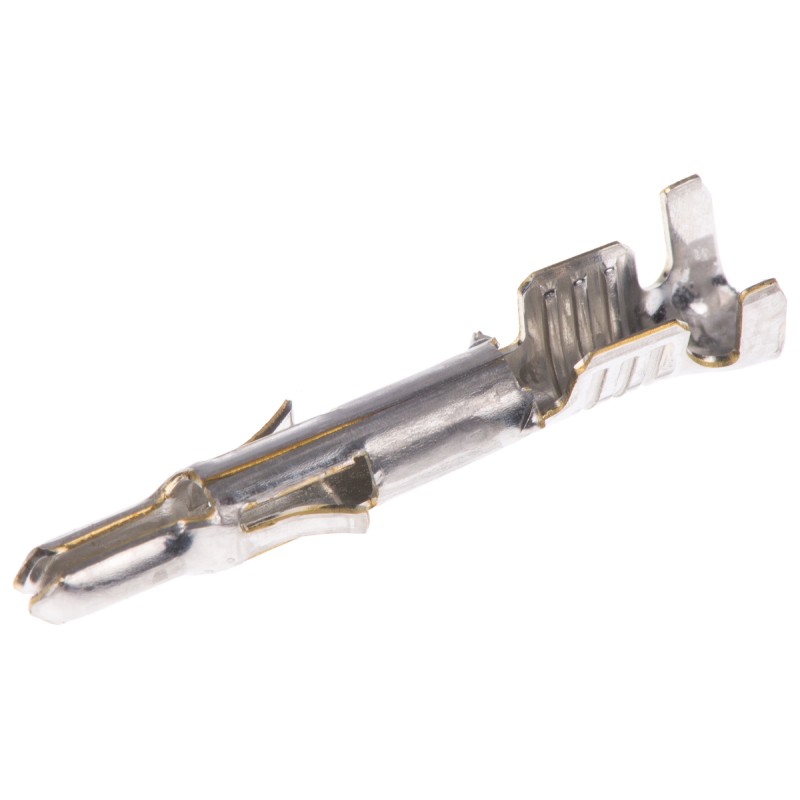 100 pcs - Molex MLX Series Male Crimp Terminal, Compression, Crimp Termination, 20AWG Min, 14AWG Max