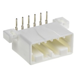 1 pcs - TE Connectivity MULTILOCK 070 Series Right Angle Through Hole Mount PCB Socket, 6-Contact, 1-Row, 3.5mm Pitch, Solder