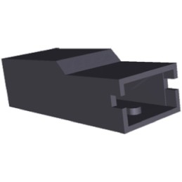 100 pcs - TE Connectivity, Positive Lock .250 Mk II Crimp Terminal Housing