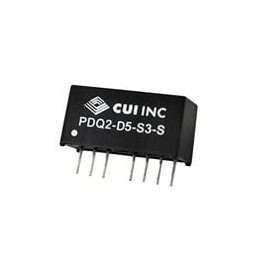 1 pcs : PDQ2-D5-S12-S - Isolated DC/DC Converters - Through Hole 4.5-9Vin 12Vout 167mA 2W Iso SIP8