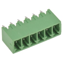1 pcs - Wurth Elektronik 3.5mm Pitch 6 Way Pluggable Terminal Block, Header, Through Hole, Solder Termination