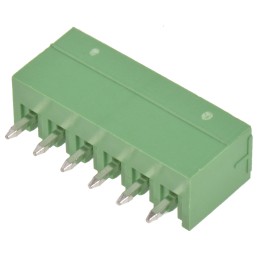 1 pcs - Wurth Elektronik 3.5mm Pitch 6 Way Pluggable Terminal Block, Header, Through Hole, Solder Termination