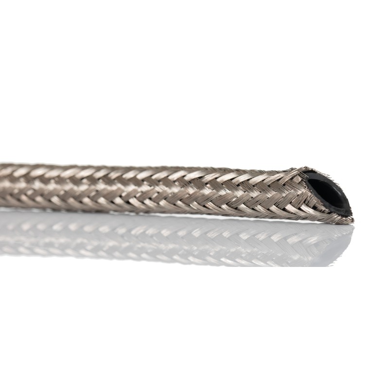 10 pcs - TE Connectivity Expandable Braided Nickel Plated Copper Alloy Cable Sleeve, 4mm Diameter, 10m Length, RayBraid Series