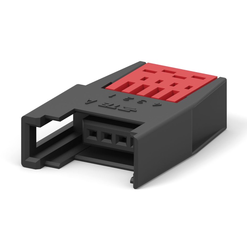 1 pcs - TE Connectivity 4-Way RITS Connector for Cable Mount, 1-Row