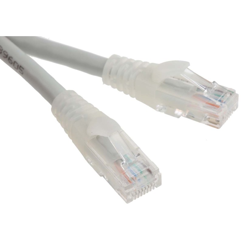 1 pcs - RS PRO Cat6 Male RJ45 to Male RJ45 Ethernet Cable, U/UTP, Grey PVC Sheath, 3m