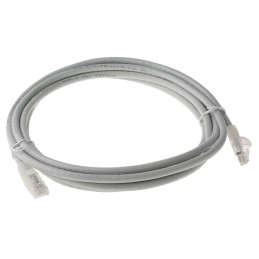 1 pcs - RS PRO Cat6 Male RJ45 to Male RJ45 Ethernet Cable, U/UTP, Grey PVC Sheath, 3m