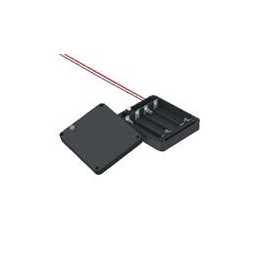 1 pcs : 2440 - Cylindrical Battery Contacts, Clips, Holders & Springs 4AA IP65 WATER RESISTANT HOLDER