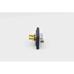 1 pcs - Norcomp SDF 25 Way Vertical PCB D-sub Connector Socket, 2.74mm Pitch, with 4-40 Screw Locks