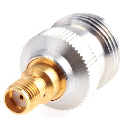 15 pcs - Huber+Suhner Straight 50Ω RF Adapter N Socket to SMA Socket 12.4GHz