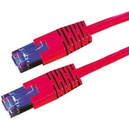 1 pcs - Roline Cat6 Male RJ45 to Male RJ45 Ethernet Cable, S/FTP, Red PVC Sheath, 10m