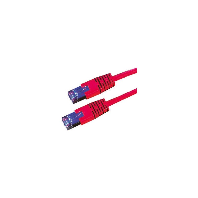 1 pcs - Roline Cat6 Male RJ45 to Male RJ45 Ethernet Cable, S/FTP, Red PVC Sheath, 10m