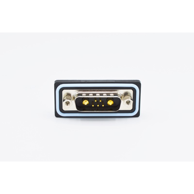 1 pcs - Norcomp CDF 15 Way Right Angle Solder D-sub Connector Plug, 2.77mm Pitch, with 4-40 Boardlocks