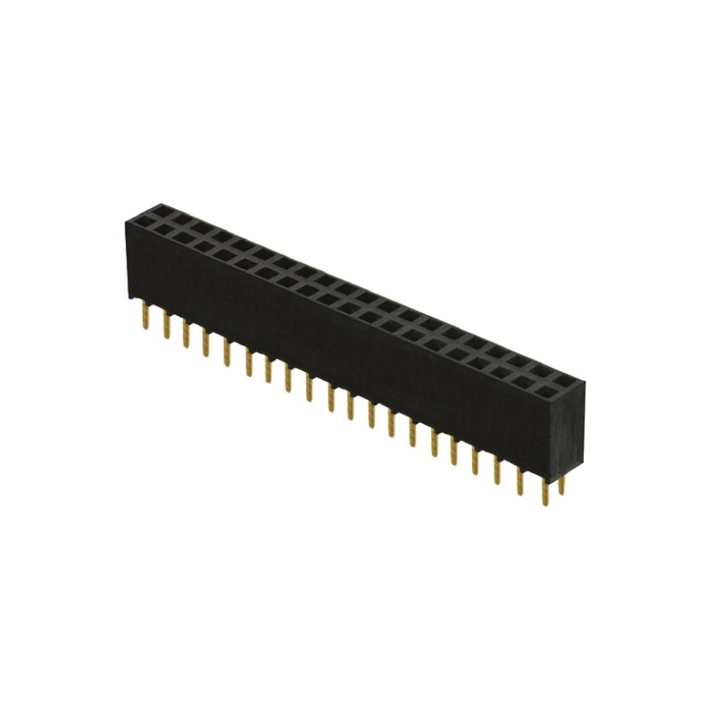 1 pcs - Samtec SSW Series Straight Through Hole Mount PCB Socket, 40-Contact, 2-Row, 2.54mm Pitch, Solder Termination