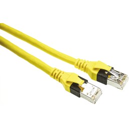 1 pcs - HARTING Cat6 Male RJ45 to Male RJ45 Ethernet Cable, SF/UTP, Yellow PUR Sheath, 2m