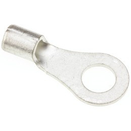 100 pcs - JST, R Uninsulated Ring Terminal, 6mm Stud Size, 2.6mm² to 6.6mm² Wire Size